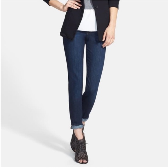 Paige Denim Skyline Ankle Peg Dixie Blue Jeans. Dark Wash. Size 28 - Picture 4 of 14